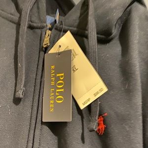 Polo ralph lauren navy blue zip up hoodie